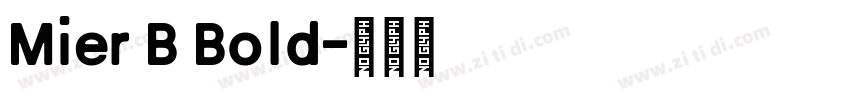 Mier B Bold字体转换